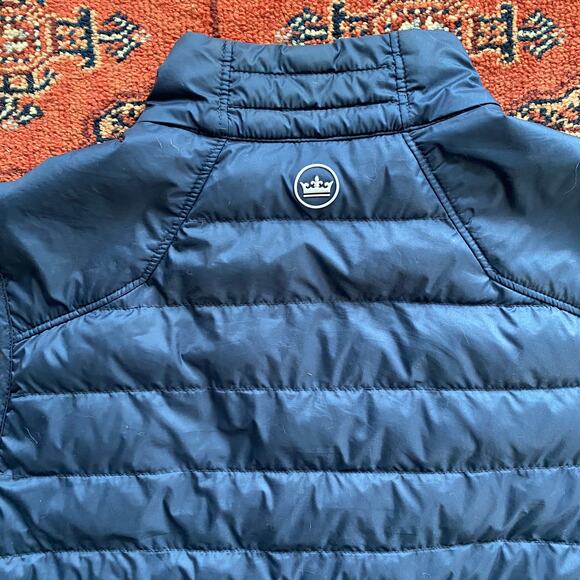 Peter Millar Men's S Crown Navy Blue Hyperlight Puffer Vest w/ a Logo - Picture 5 of 10